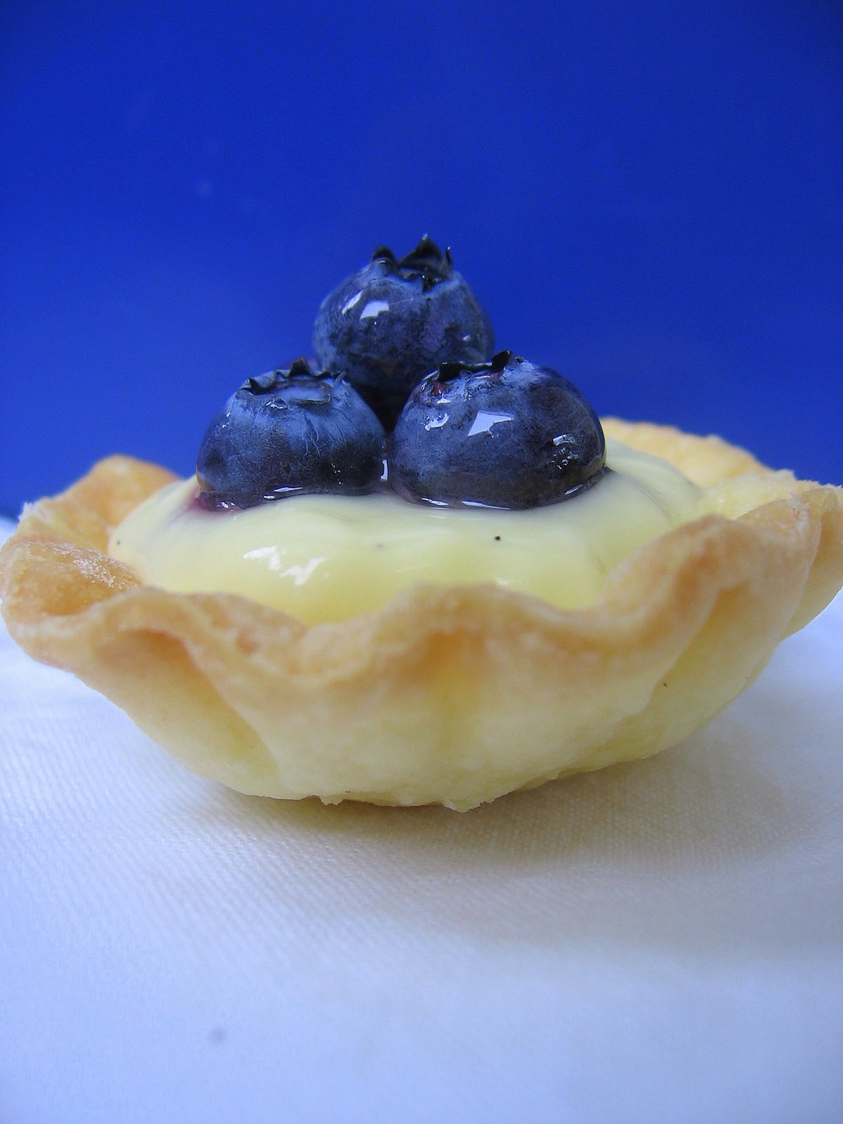Blueberry and Vanilla Custard Tartelettes