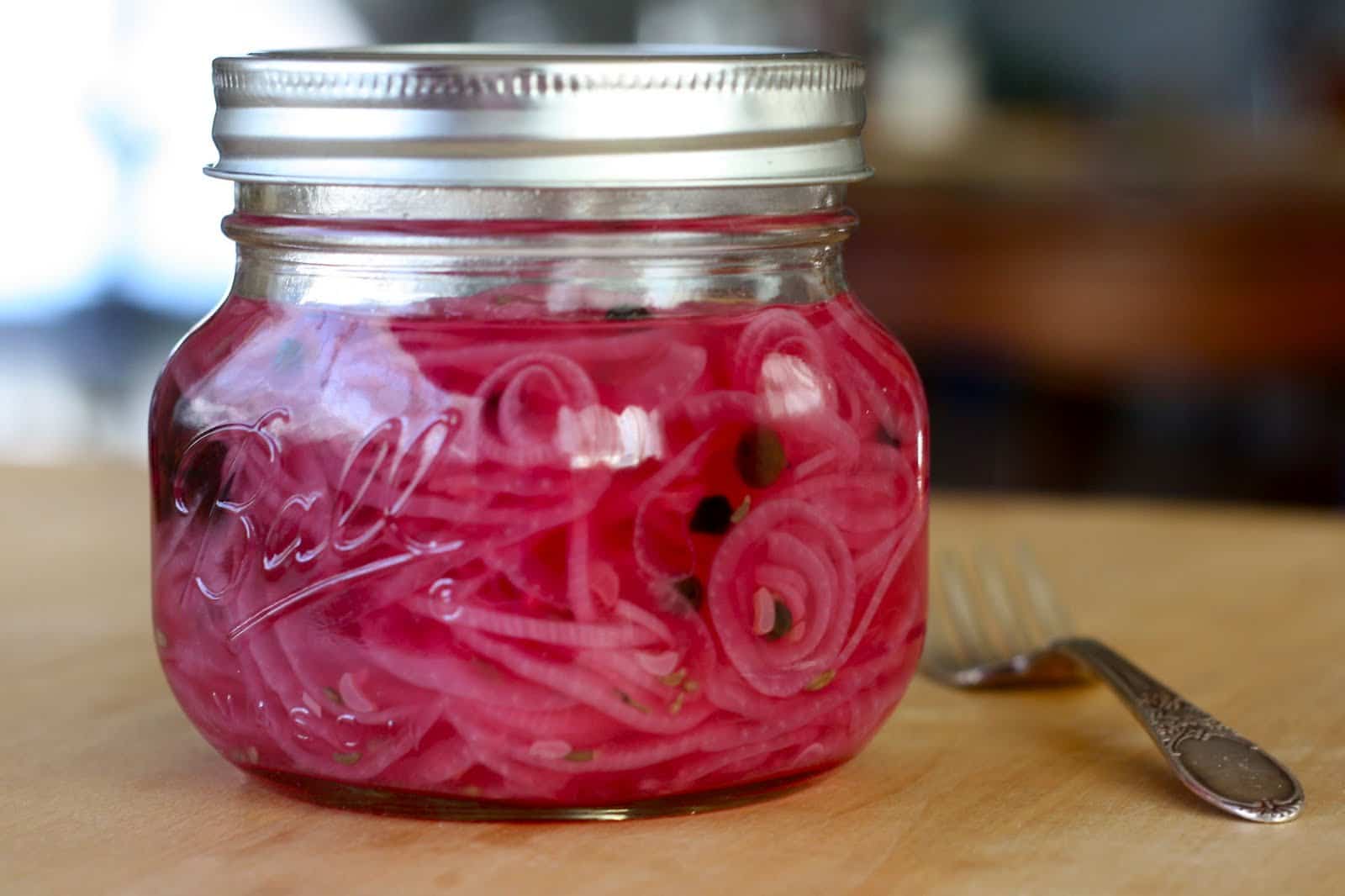 Pink Pickled Onions (for your Valentine)