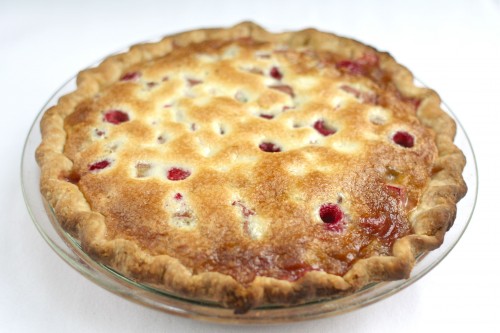 Pie Party: Rhubarb-Raspberry Cream Pie Recipe