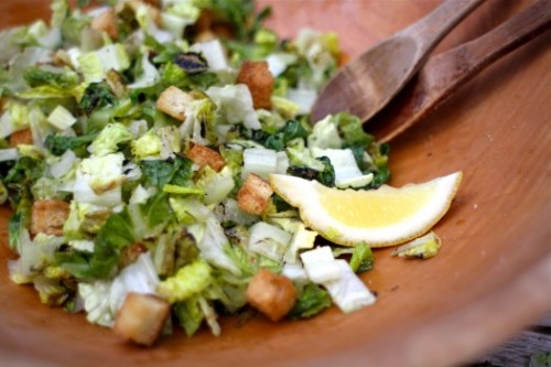 Grilling Greens (Recipe: Grilled Caesar Salad)