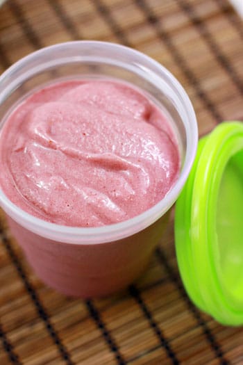 freezer smoothies for school lunch