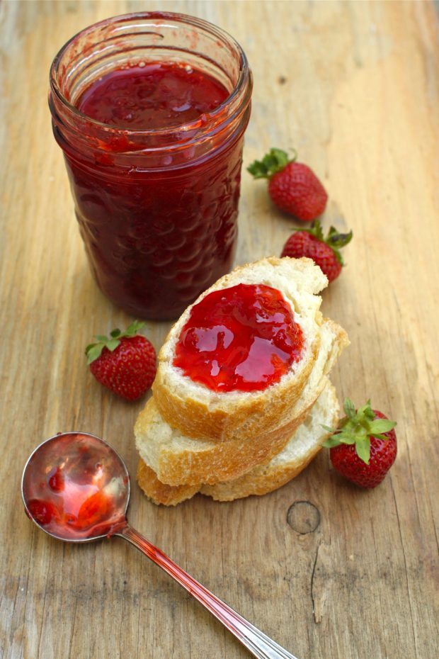 toast & strawberry honey jam