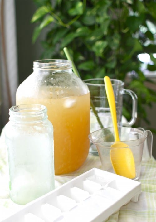 Lemon Balm-Infused Lemonade for a Virtual Baby Shower