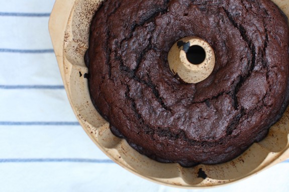 A recipe for (unprocessed) Dark Chocolate Beet Bundt Cake