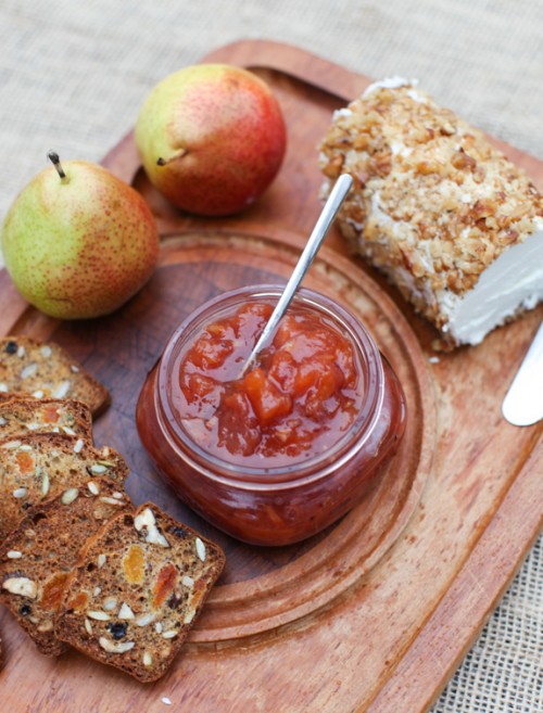 Cranberry Pear Conserve with Ginger recipe and a canning swap