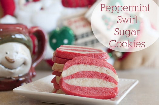 Peppermint Swirl Sugar Cookies