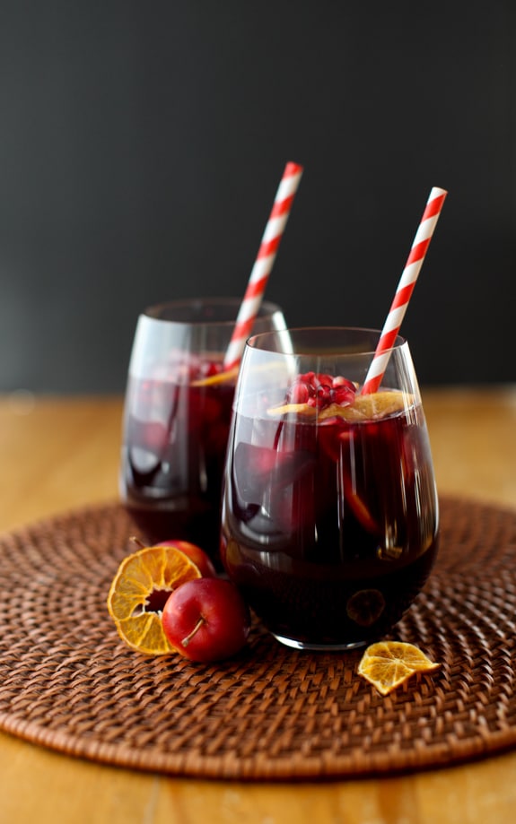 Winter Sangria with citrus & pomegranate