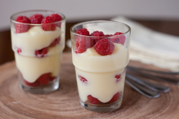 Ginger Custard and Raspberry Parfaits {gluten free}