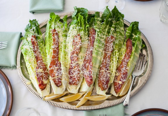 Winter Salad Inspiration {recipe: Caesar Wedge Salad with Bacon}