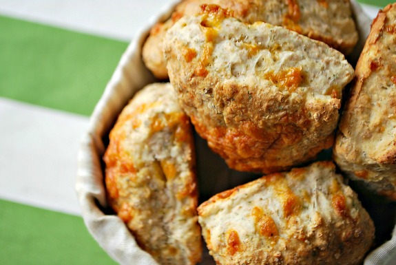 Cheesy Irish Soda Scones