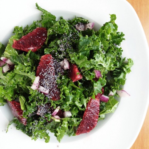 kale & blood orange salad