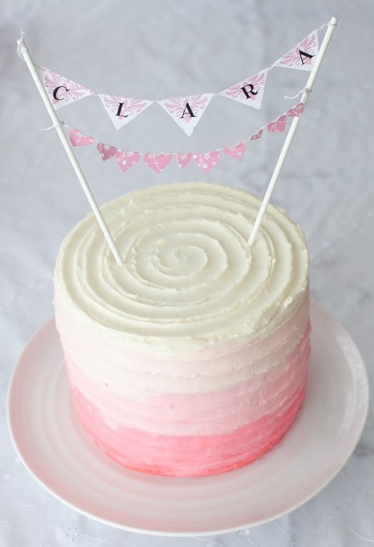 40+ Cute Simple Birthday Cake Ideas : Pink Cake with Daisy