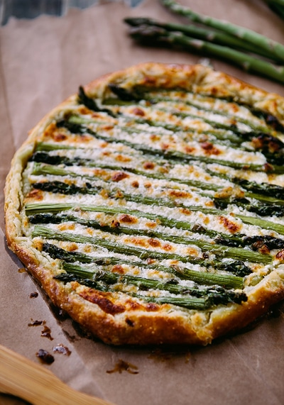 Asparagus Goat Cheese Galette on simplebites.net