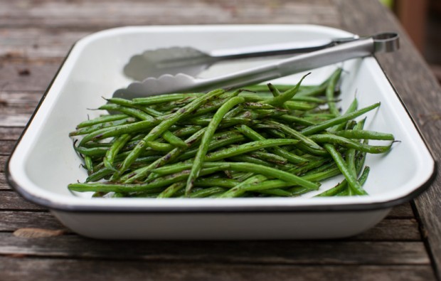 grilled green beans