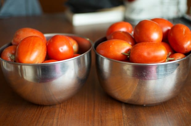 bowls of tomatoes