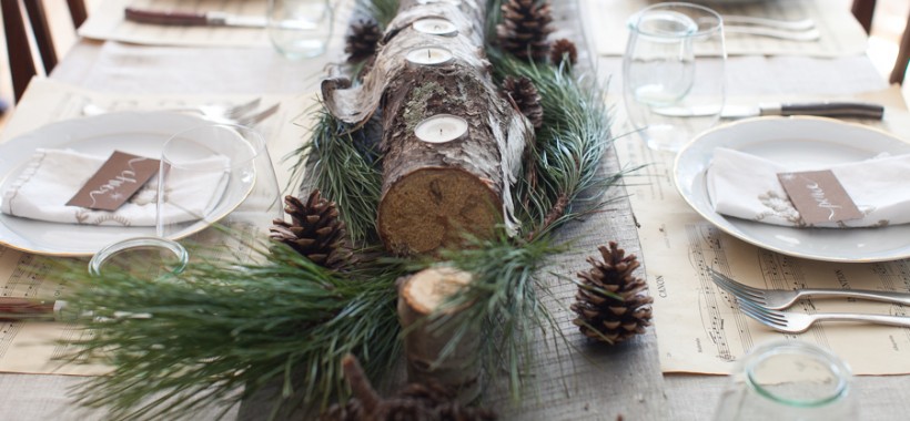 My Christmas Dinner Tablescape: Neutral and Natural