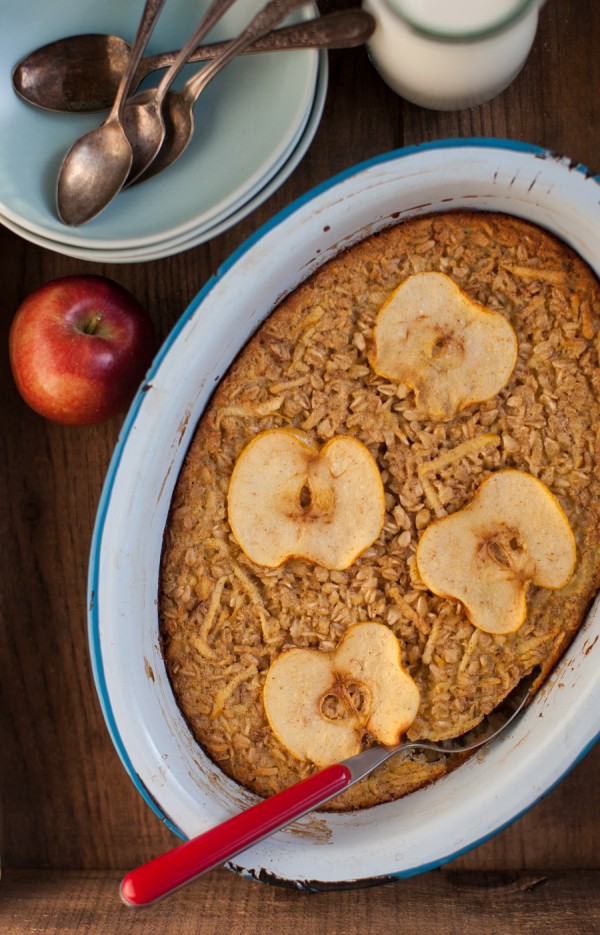 Apple Pie Baked Oatmeal | Simple Bites #breakfast #apples #oatmeal #recipe