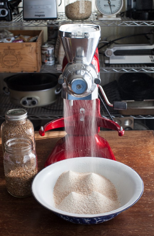 Grinding grains for flour | Simple Bites #DIY #realfood