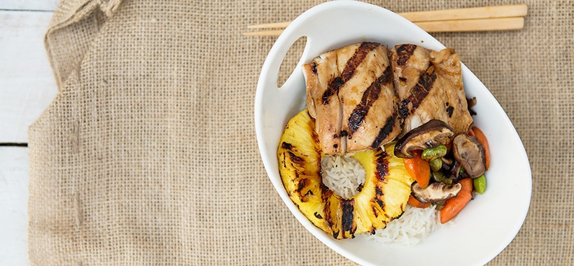 Teriyaki Mahi Mahi with Vegetables and Coconut Rice: Faking Fresh