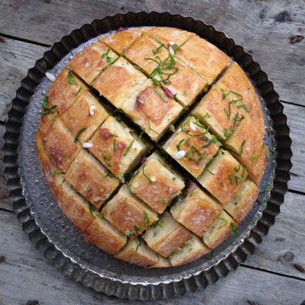 Cheesy Ramp Pull-Apart Bread | Simple Bites #recipe 
