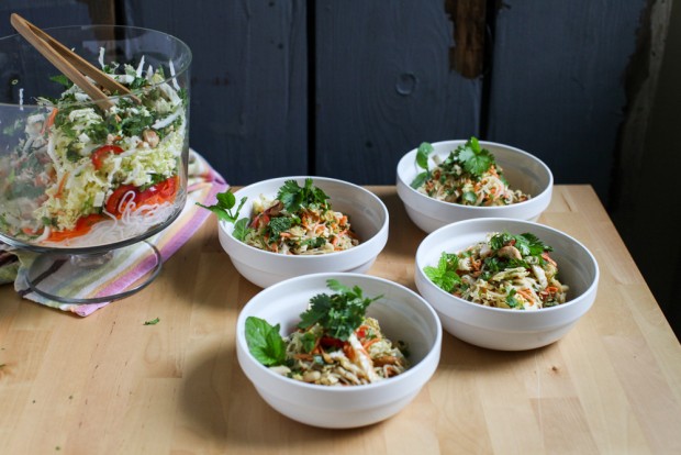 Crunchy Thai Noodle Salad with Peanut Dressing