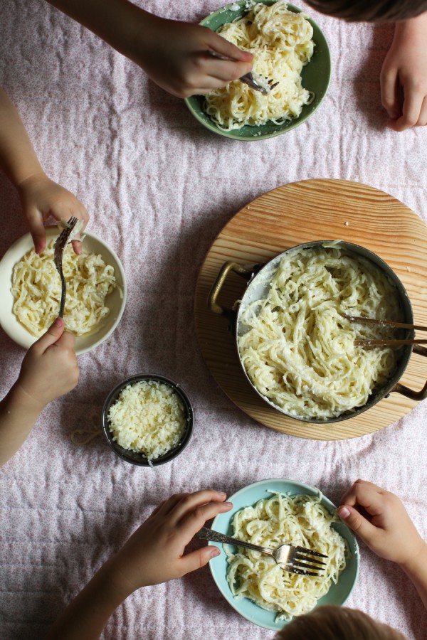 10-Minute Creamy Cauliflower Capellini Recipe | Simple Bites #dinner #recipe #vegetarian #family