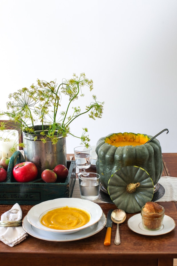A thrifty Thanksgiving tablescape | Simple Bites #decorating #thanksgving #holiday #harvest