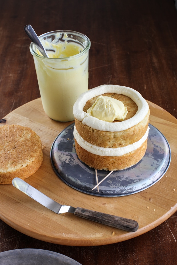 Naked Lemon Layer Cake recipe and tutorial | Simple Bites