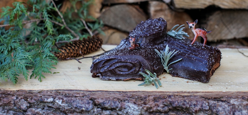 Chocolate Hazelnut Bûche de Noël (Yule Log)
