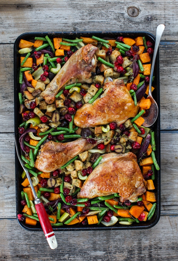 Sheet Pan Turkey Dinner | Simple Bites #dinner #onepan #holiday