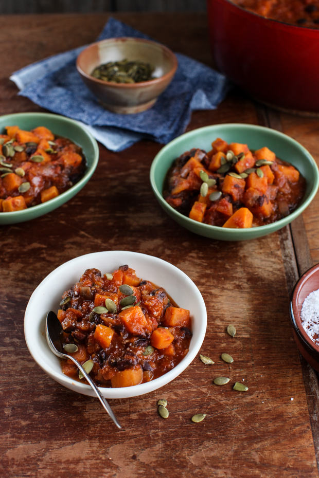 Vegan Black Bean & Sweet Potato Chili | Simple Bites #dinner #vegan
