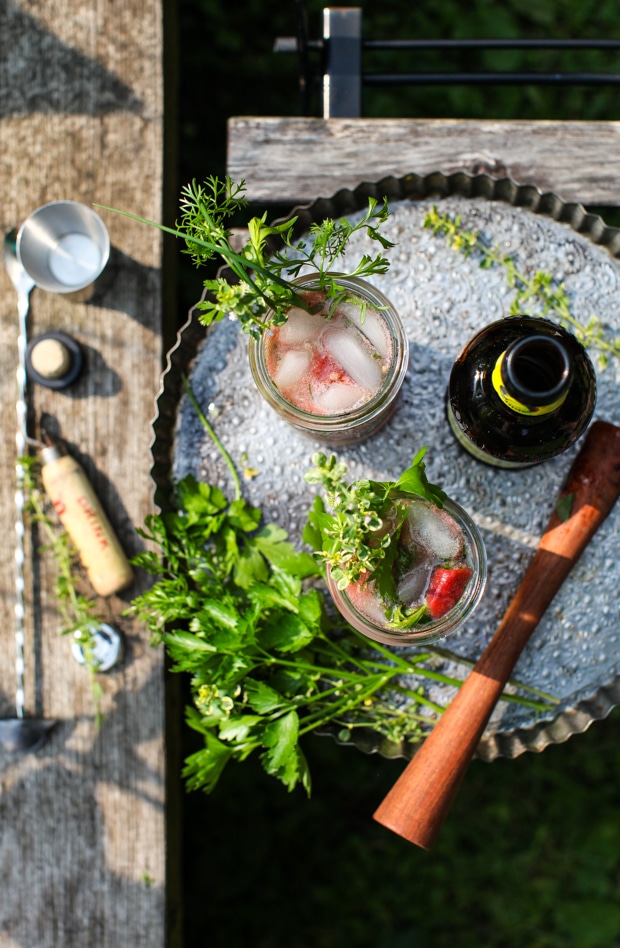 Herbal Homestead Gin & Tonic | Simple Bites #recipe #cocktail