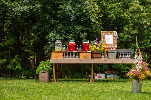 patio bar set up