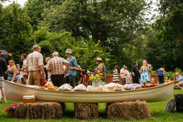 How to set up an outdoor buffet in a canoe - Simple Bites