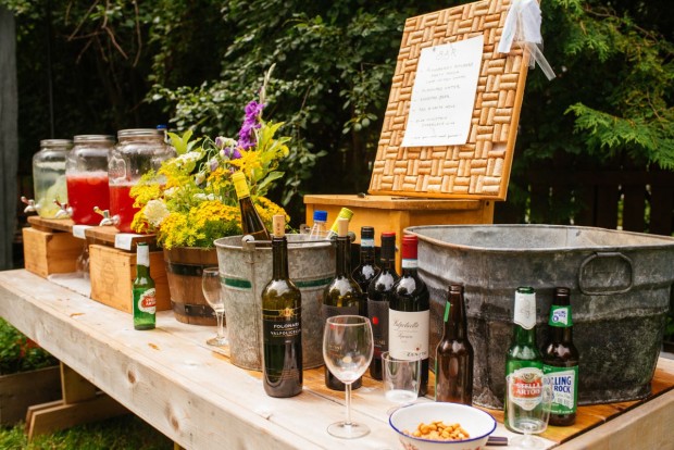 patio bar set up