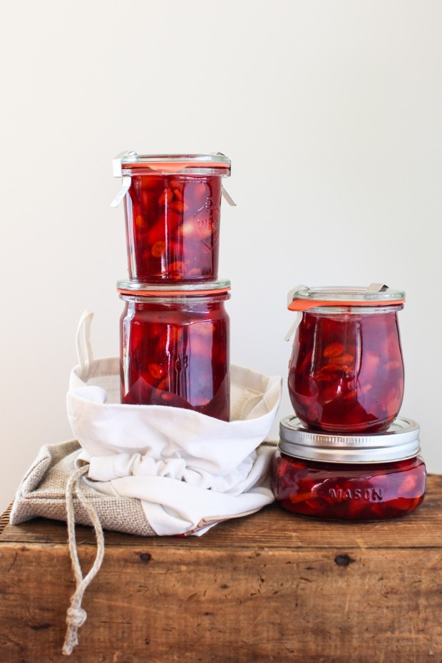 Cranberry Quince Conserve with Goji Berries || Simple Bites #Recipe #preserving