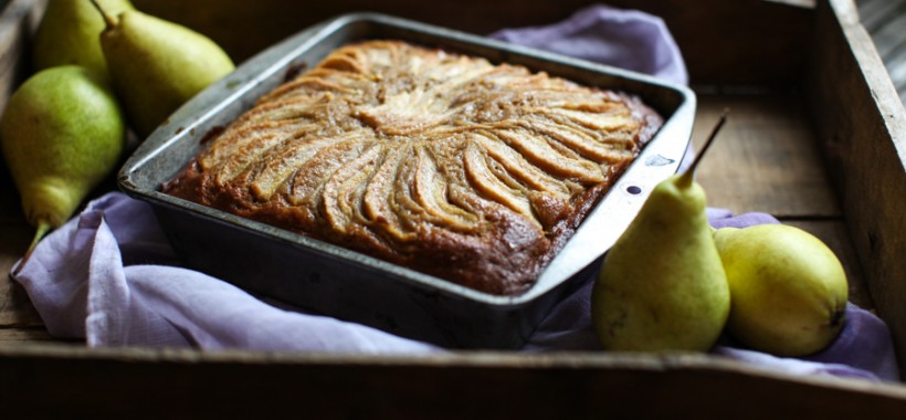 Spiced Pear Gingerbread