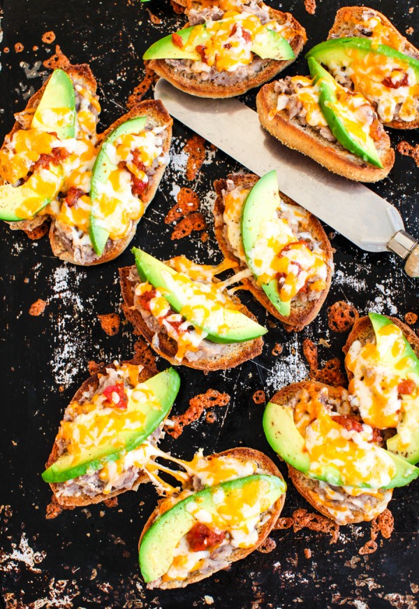 Mexican Mollets (avocado bean cheese melts)-1