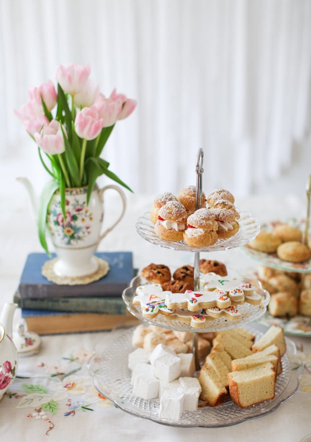 high tea themed baby shower