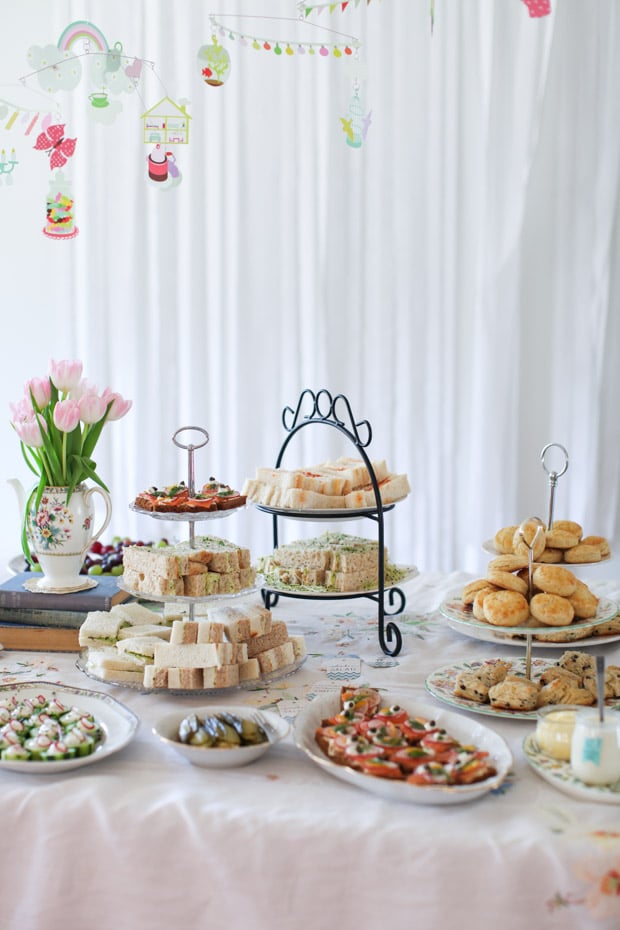 Afternoon tea baby shower sandwiches || Simple Bites