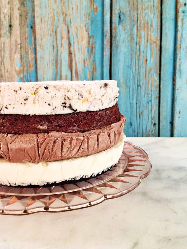 Meringue-Topped Ice Cream Birthday Cake | Simple Bites