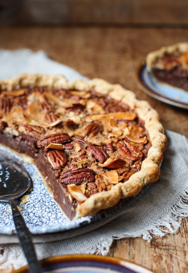 Marmalade Pecan Pie with coconut sugar, bourbon and a hint of chocolate ...