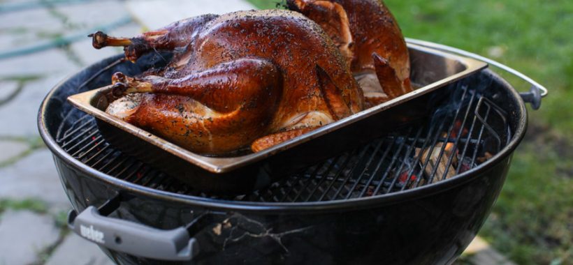 Herb-Brined Barbecue-Smoked Turkey