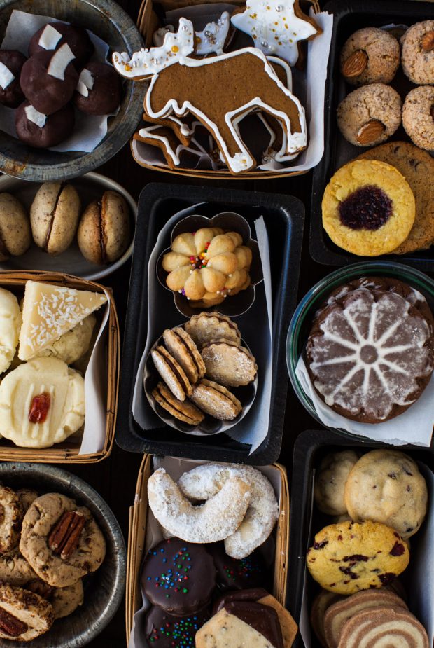 Holiday Cookie Tray is an assortment of several cookies