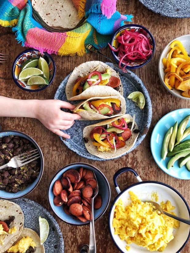 How to serve up a DIY breakfast taco bar | Simple Bites