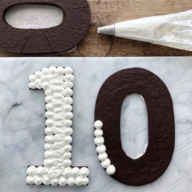 Number or Letter Cake - Chocolate - 48h preparation time– Maison