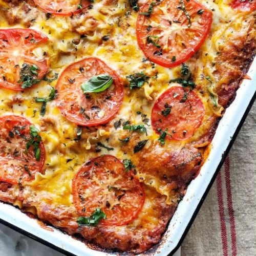 Comfort food for somber days: Red Lentil Lasagna - Simple Bites