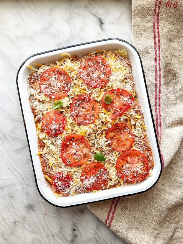 Comfort food for somber days: Red Lentil Lasagna - Simple Bites