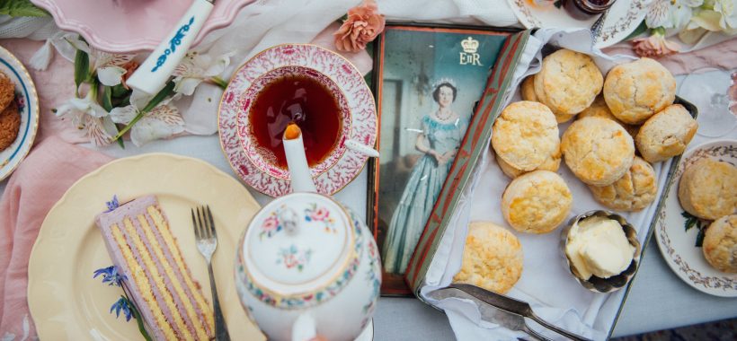 A Royal Tea Party and Vanilla Cream Scones