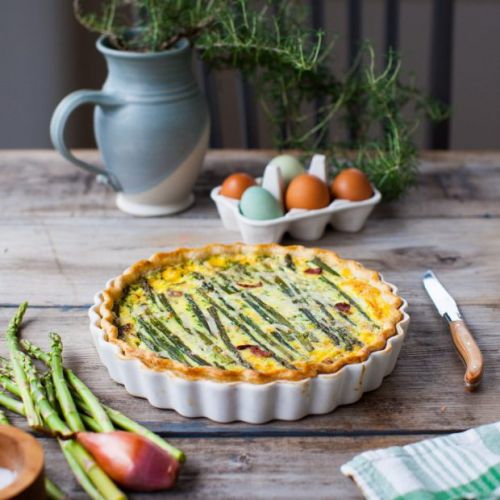 Asparagus and Bacon Quiche a tutorial Simple Bites